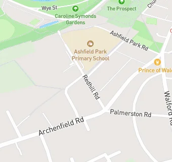 map for Ashfield Park Primary School - Alliance in Partnership