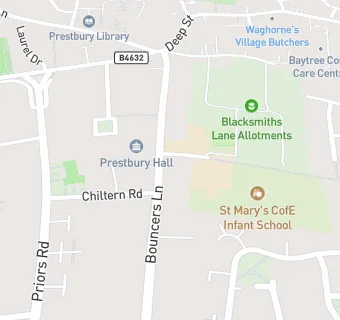 map for St Mary's Church of England Infant School