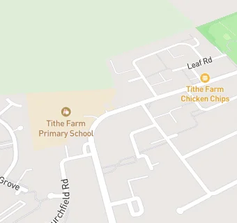 map for Tithe Farm Primary School