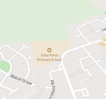 map for Tithe Farm Primary School