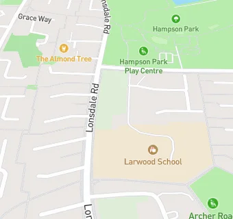 map for Larwood School