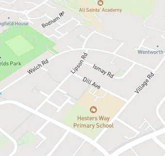 map for Hesters Way Primary School