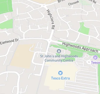 map for Highwoods Surgery