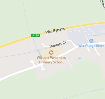 map for Wix and Wrabness Primary School