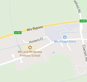 map for Wix and Wrabness Primary School