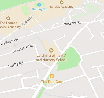 map for Letchmore Infants' and Nursery School