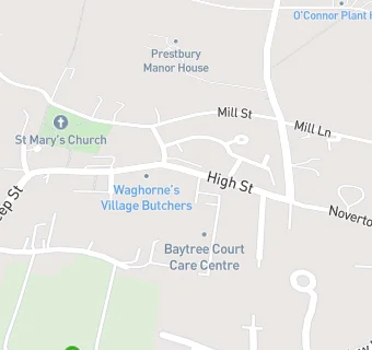 map for Waghornes Butcher