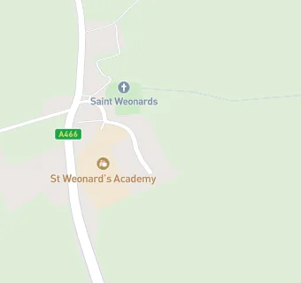 map for St Weonards Primary School