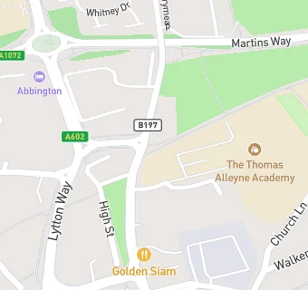 map for Thomas Alleyne Academy