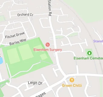 map for Peacock Surgery - Elsenham Branch