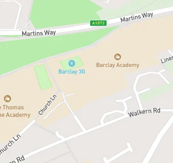 map for Barclay School