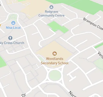 map for Woodlands Secondary School