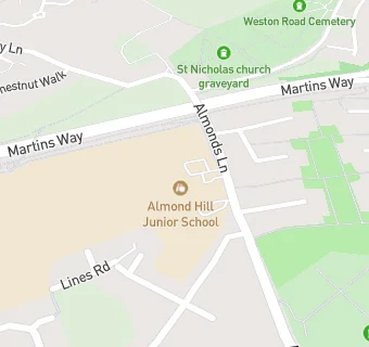 map for Almond Hill Junior School