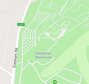 map for Cheltenham Racecourse Caravan And Motorhome Club