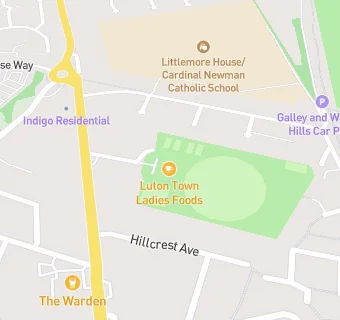 map for Luton Women and Girls Cricket Club