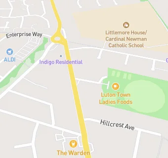 map for Warden Hill Chemist