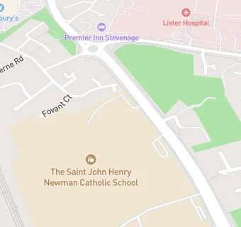 map for John Henry Newman School