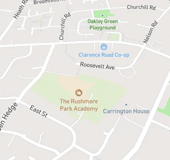 map for The Rushmere Park Academy