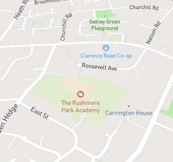 map for The Rushmere Park Academy