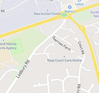 map for Ross Court Care Home