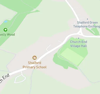 map for Shalford Primary School