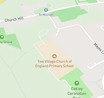 map for Two Village Church of England Voluntary Controlled Primary School