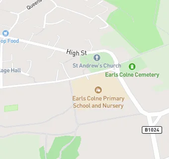 map for Earls Colne Primary School and Nursery