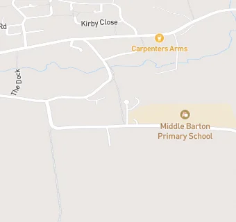 map for Middle Barton Preschool