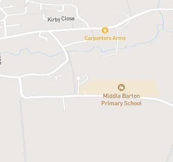 map for Middle Barton Primary School