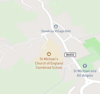 map for St Michael's Church of England Combined School