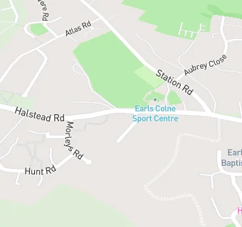 map for Earls Colne Recreation Club