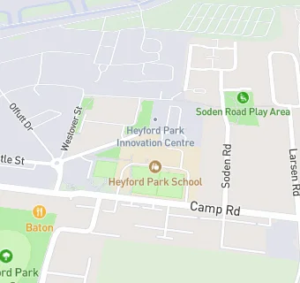 map for Heyford Park Free School