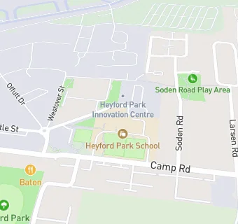 map for Heyford Park Free School