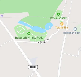 map for Rosebush Caravan & Camping Park