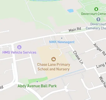 map for Chase Lane Primary School and Nursery