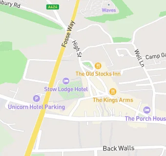 map for Stow Lodge Hotel