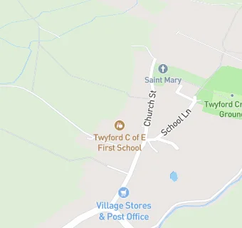 map for Twyford C of E School