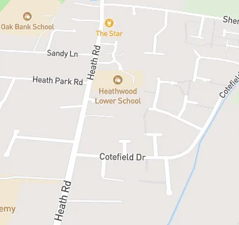 map for Heathwood Lower School