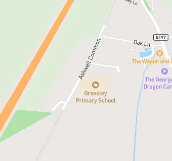 map for Graveley Primary School