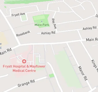 map for Fryatt Hospital