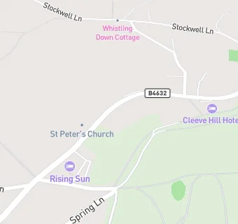 map for The Rising Sun Hotel