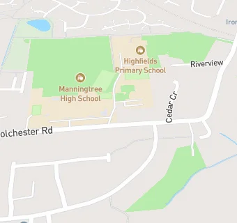 map for Highfields Primary School