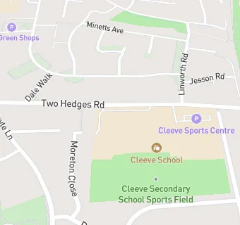 map for Cleeve School