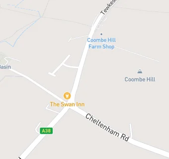 map for Coombe Hill Service Station
