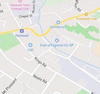 map for Halstead Royal British Legion Club