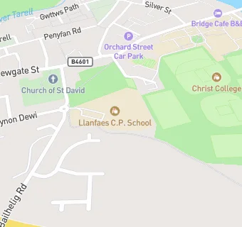 map for Llanfaes C.P. School