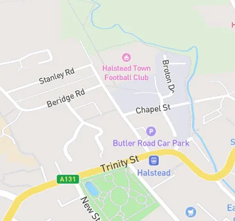 map for Bupa Dental Care, Halstead