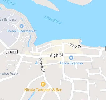 map for Manningtree Dental Practice