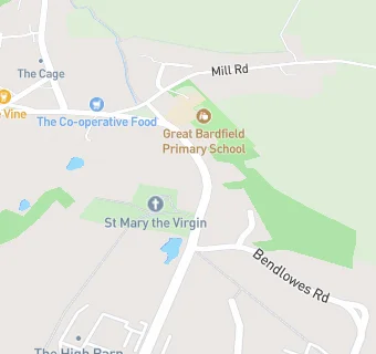 map for Great Bardfield Primary School