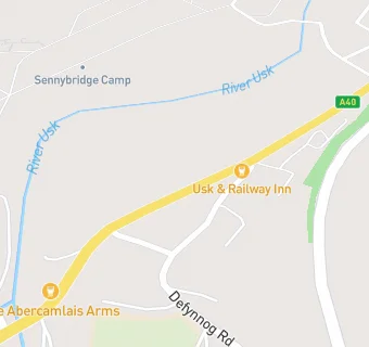 map for PO and Stores Sennybridge